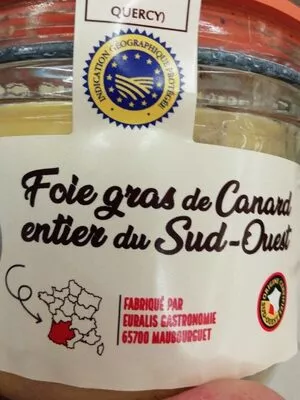 Foie Gras de canard entier du Sud-Ouest Lidl , code 4056489136552