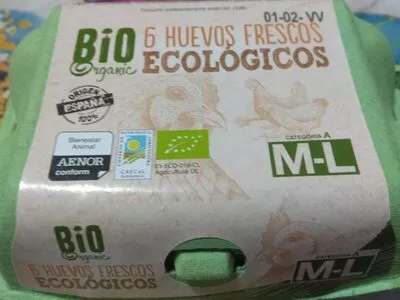 Huevos frescos ecológicos Bio Organic , code 4056489168713