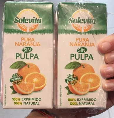 Pura naranja sin pulpa Solevita , code 4056489169635