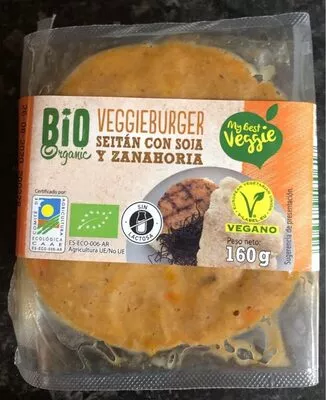 Veggie burger seitán con soja y zanahoria  160 g, code 4056489170617