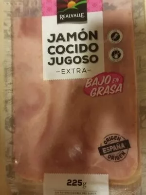 Jamón cocido jugoso extra Realvalle 225 g, code 4056489171201