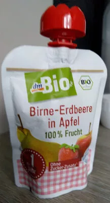 Birne-Erdbeere in Apfel dmBio, dm Bio 90 g, code 4058172067860