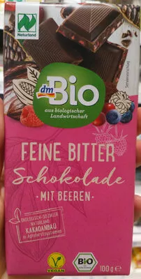 Feine Bitter Schokolade mit Beeren DM Bio 100 g, code 4058172411403