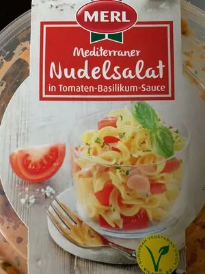 Mediterraner Nudelsalat in Tomate-Basilikum-Sauce Merl , code 4059300483880