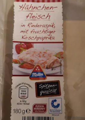 Hähnchenfleisch in Rinderaspik Metten 180 g, code 4061458015196