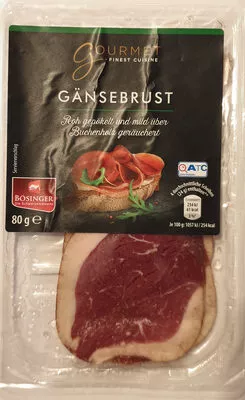 Gänsebrust Bösinger, Aldi 80 g, code 4061458144353