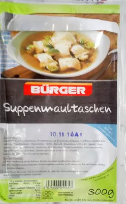 Suppenmaultschen Bürger 300 g, code 4075600055657