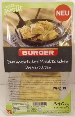 Emmentaler Maultaschen Bürger 340 g, code 4075600122601