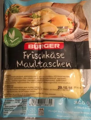 Bürger Frischkäse Maultaschen Burger 300 g, code 4075600158655