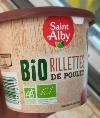 Rillettes de poulet bio Saint Alby , code 40882109