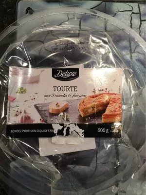 Tourte aux 3 viandes et foie gras Deluxe, Lidl 500 g, code 40882130