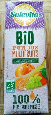 Pur jus multifruits bio Solevita 1L, code 40882901