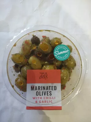 Marinated olives with chilli & garlic The Deli 150 g, code 4088600090542