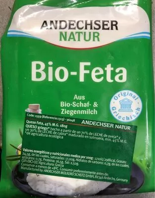 Bio - Feta Andechser Natur 180 g, code 4104060025518