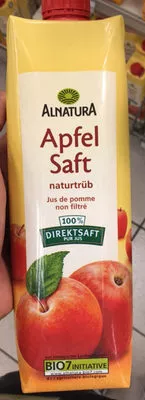 Jus de pomme bio non filtré Alnatura 1l, code 4104420071728