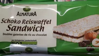 Schoko reiswaffel sandwich Alnatura , code 4104420177888