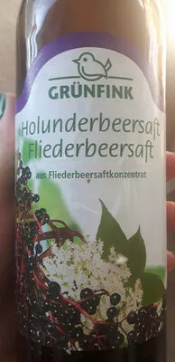 Holunderbeersaft aus Konzentrat Grünfink 0,75 l, code 4105550045603