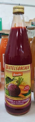 COCKTAIL JUS DE LEGUMES LACTO-FERMENTE Beutelsbacher 75 cl, code 4106060070482