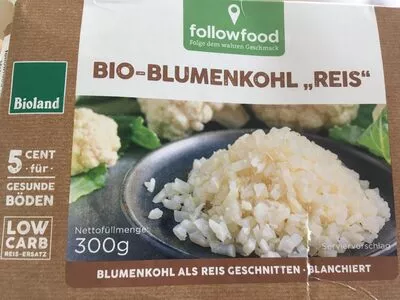 Bio Blumenkohl Reis Followfood 300g, code 4250073455283