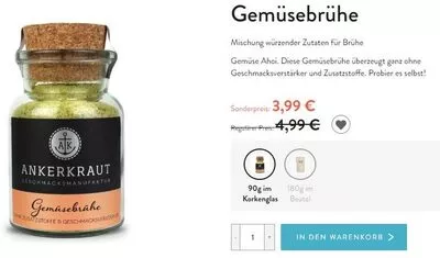 Ankertraut - Gemüsebrühe Ankertraut 90g, code 4260347899040