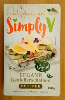 Vegane Genießerscheiben Pfeffer SimplyV 150 g, code 4260444960100