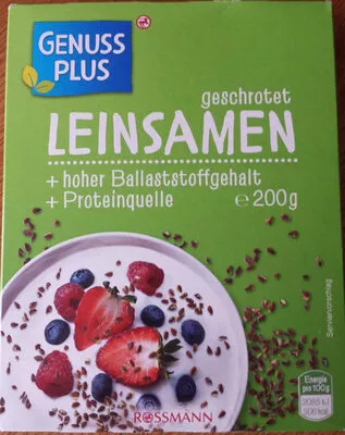 Leinsamen geschrotet Genuss Plus 200g, code 4305615416427