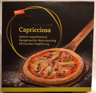 Manufaktur-Steinofenpizza Capricciosa Tegut, Tegut vom Feinsten, Giapizza 340 g, code 4305720064704