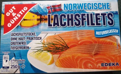 Norwegische Lachsfilets GUT&GÜNSTIG 250g, code 4311501447567