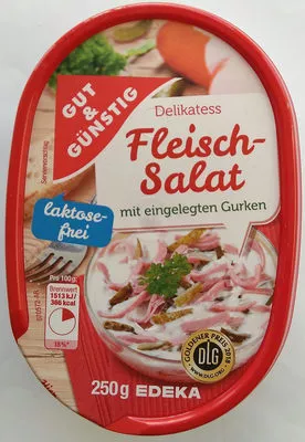 Delikatess Fleischsalat Gut & Günstig, Edeka 250 g, code 4311501621936