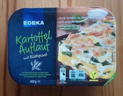 Kartoffel-Ausflauf mit Blattspinat Edeka 400g, code 4311501668276