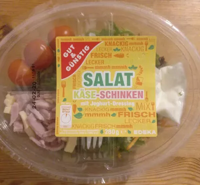 Salat Käse-Schinken Gut & Günstig, Edeka, Gut&Günstig 280g, code 4311527554492