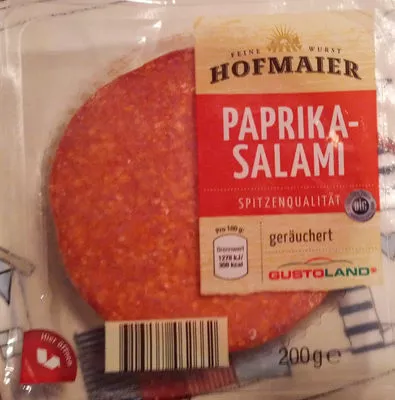 Paprika-Salami Hofmaier, GustoLand 200 g, code 4316268462662