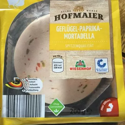 Geflügel Paprika-Mortadella Hofmaier 200g, code 4316268542241