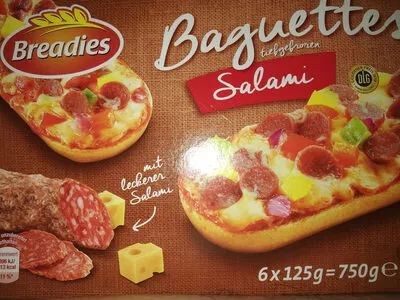 Baguettes tiefgefroren Salami Breadies 750 g, code 4316268575058