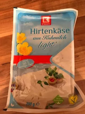 Hirtenkäse aus Kuhmilch light Kaufland , code 4337185208195