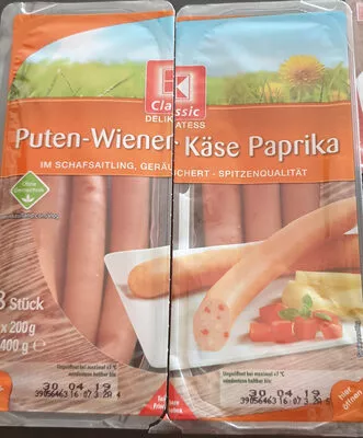 Puten-Wiener Käse-Paprika K Classic 2x 200g, code 4337185348051