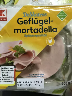 Delikatess Geflügelmortadella Kaufland 200g, code 4337185450709