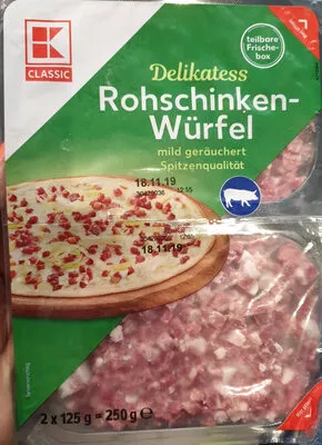 Rohschinken-Würfel / Lardons K-Classic 2 x 125 g, code 4337185494321