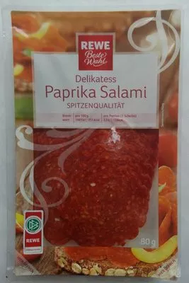 Paprika Salami Rewe, Rewe Beste Wahl 80 g, code 4388844004733