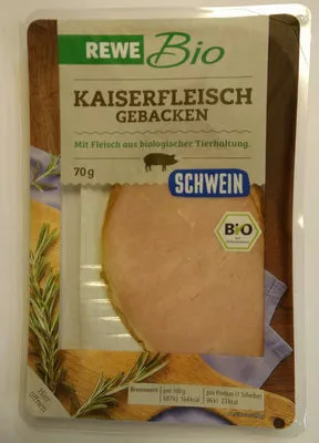 Kaiserfleisch gebacken REWE Bio 70 g, code 4388844053205