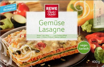 Gemüse Lasagne REWE Beste Wahl 400 g, code 4388844168299