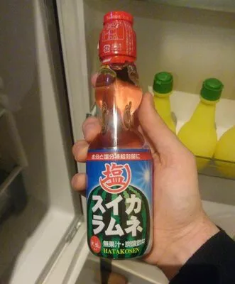 Hata Ramune Shiosuika Bottle  , code 4902494130002