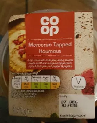 Morocan Topped Houmous Coop , code 5000128925099