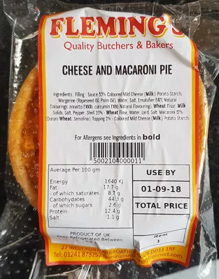 Cheese and Macaroni Pie Fleming's 200g, code 5002104000011