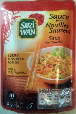 Sauce pour Nouilles Sautées Curry Poivron Rouge Suzi Wan 150 g e, code 5010034002005