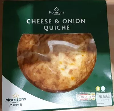 Cheese & Onion Quiche Morrisons , code 5010251589358