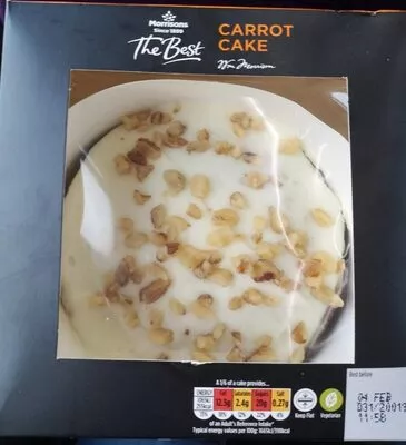 Carrot cake Morrisons , code 5010251767213