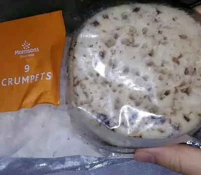 9 Crumpets Morrissons , code 5010251907053