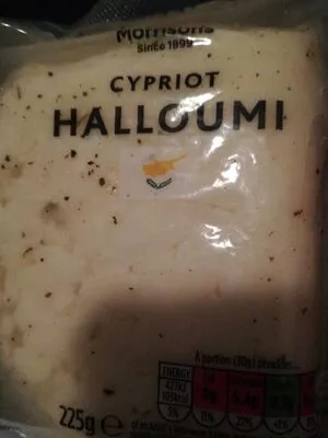 Cypriot halloumi Morrisons 225 g, code 5010251985693