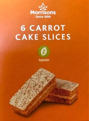 6 Carrot cake slices Morrisons , code 5010251987598